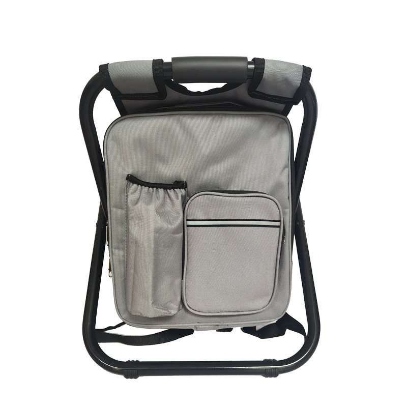Outdoor Folding Backpack Insulated Cooler Chair 2