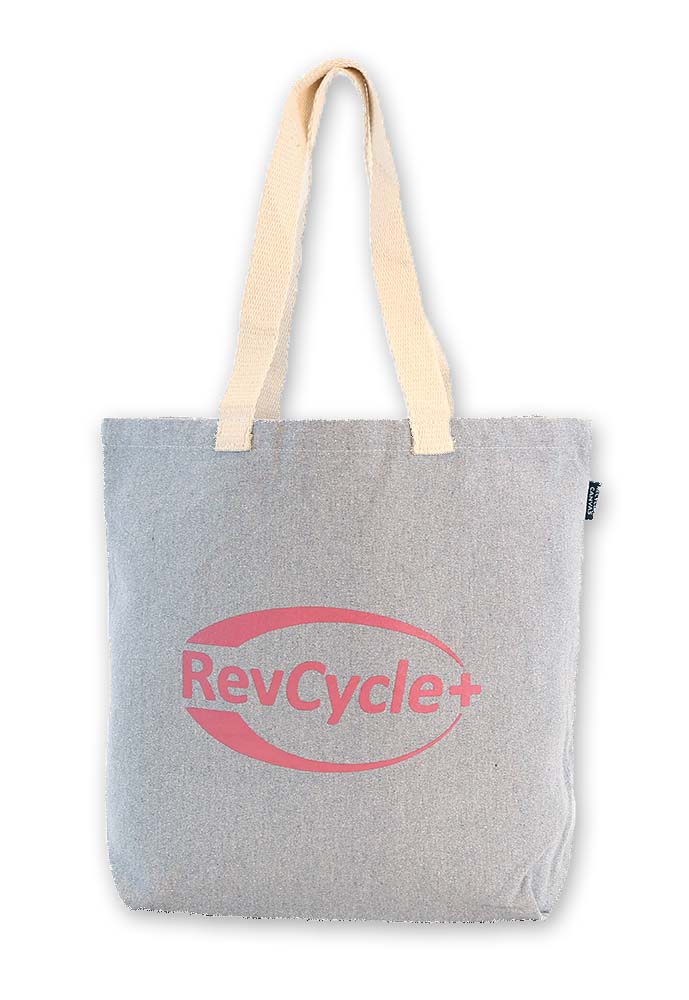 "LIMESTONE" Recycled Cotton Tote Bag 17.5x5x15" 1