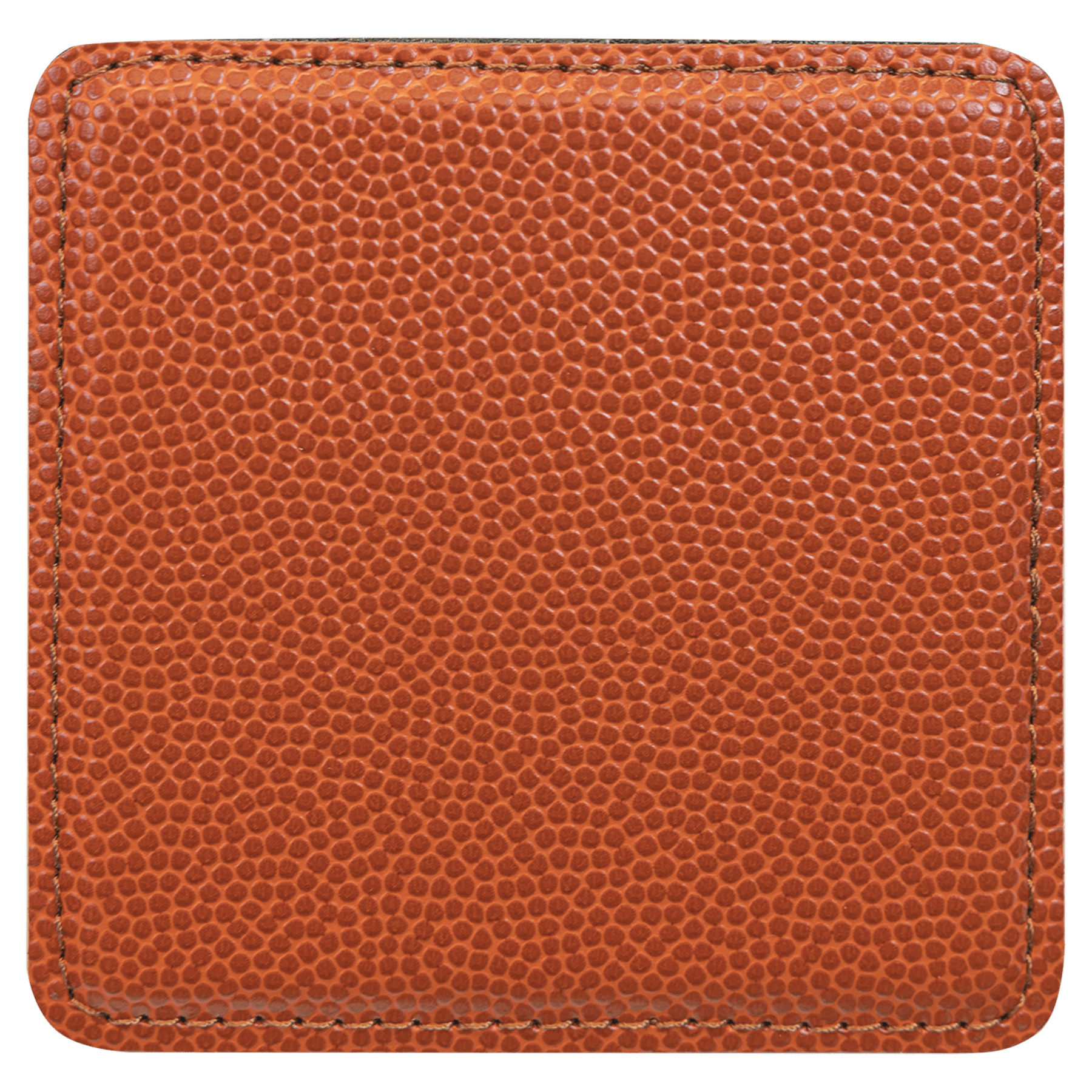 4" x 4" Square Basketball Leatherette Coaster 2