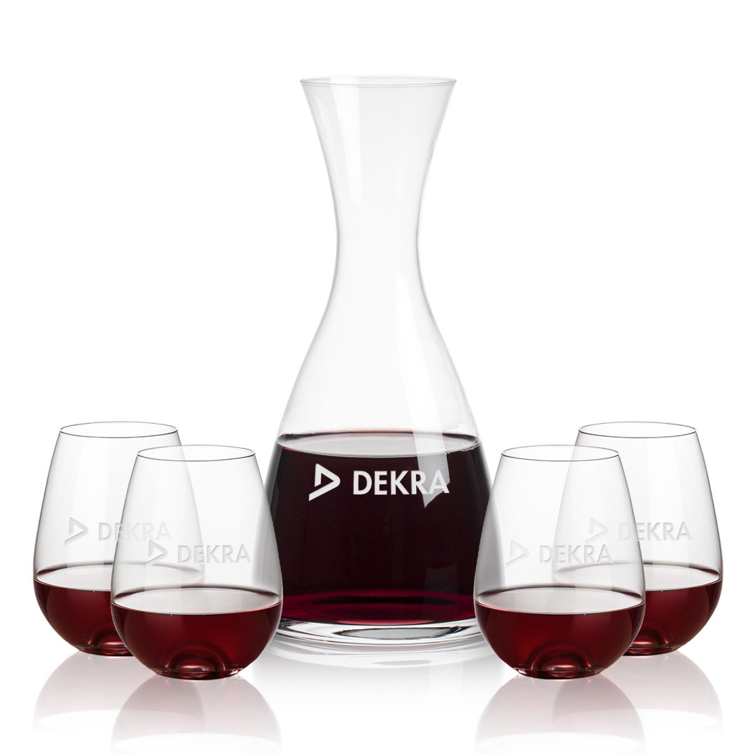 Barham Carafe & Edderton Stemless Wine 3
