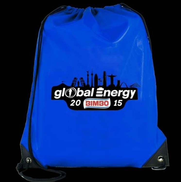 190T Nylon Polyester Drawstring Beach Bag 2