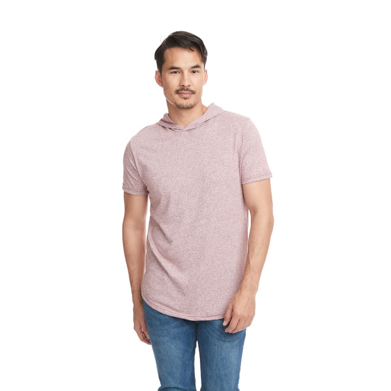 Next Level Apparel Unisex Mock Twist Short Sleeve Hoody T-Shirt 2