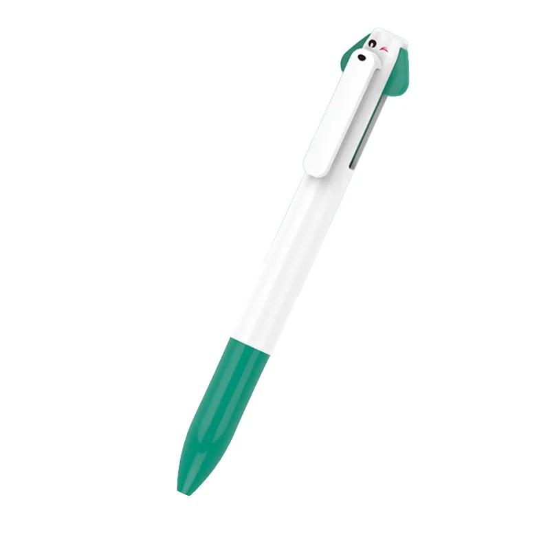 Cute Puppy Two-color Plastic Stretchable Ballpoint Pen 6