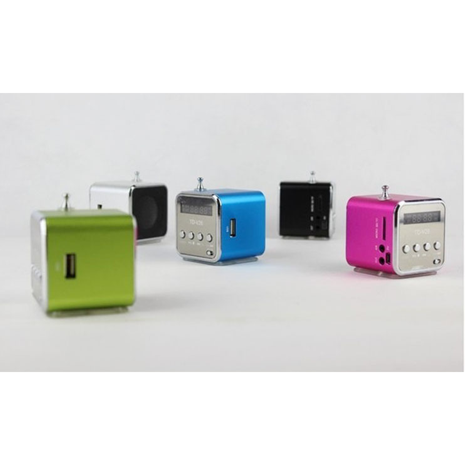 Mini Digital Music Radio Audio Stereo Player Speaker 5