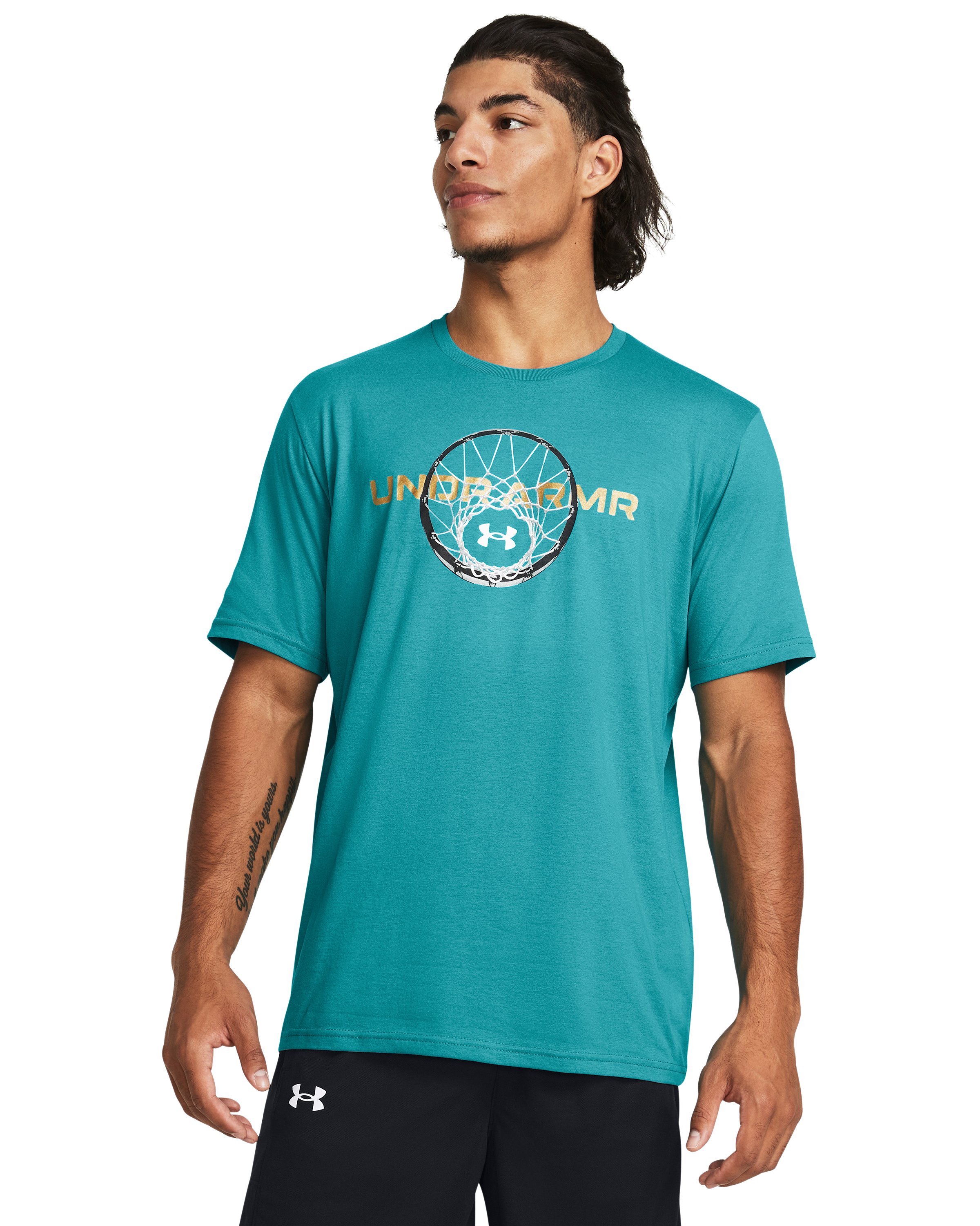 UA Basketball Net Wordmark Men's Short Sleeve 2