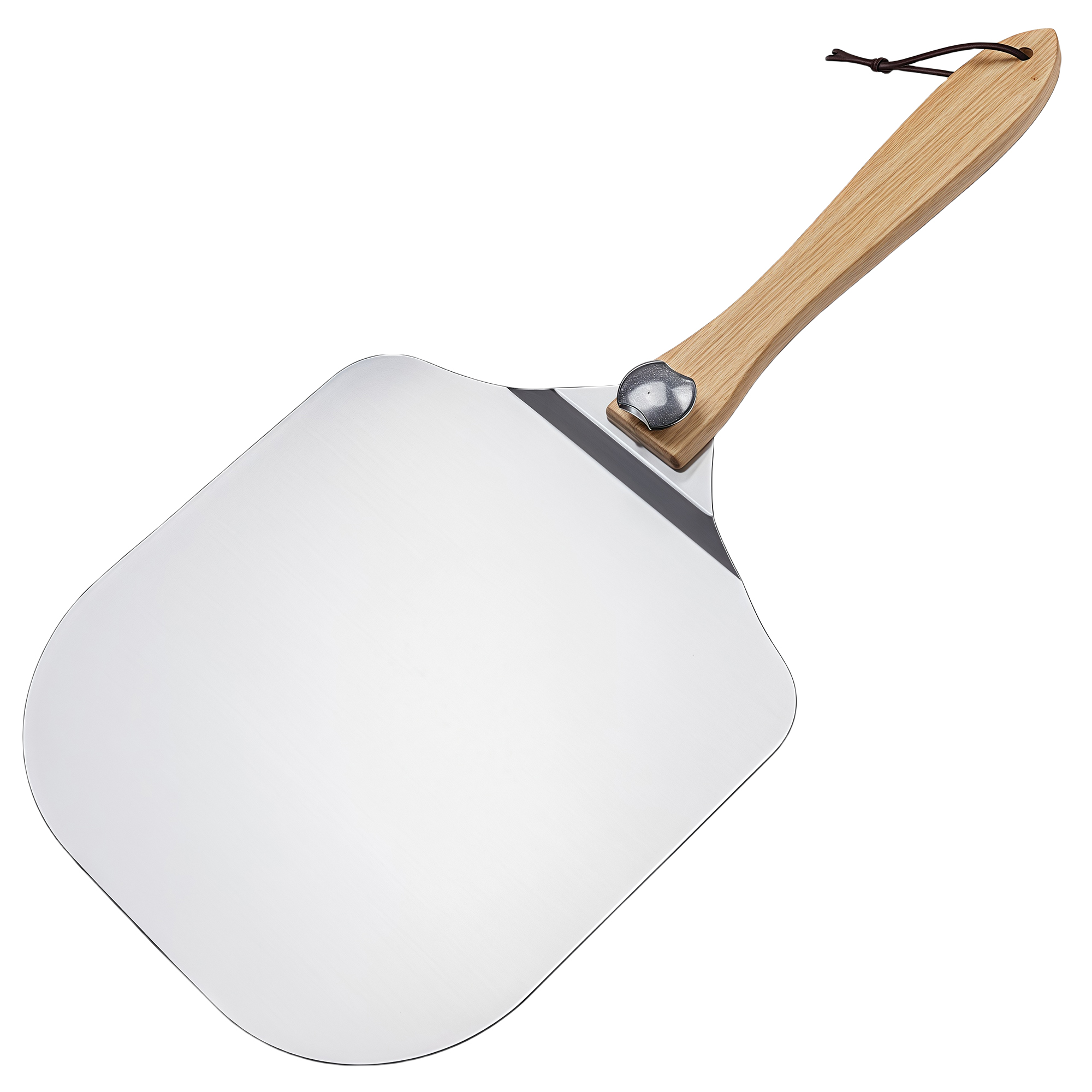 Aluminum Pizza Peel with Foldable Wooden Handle 2