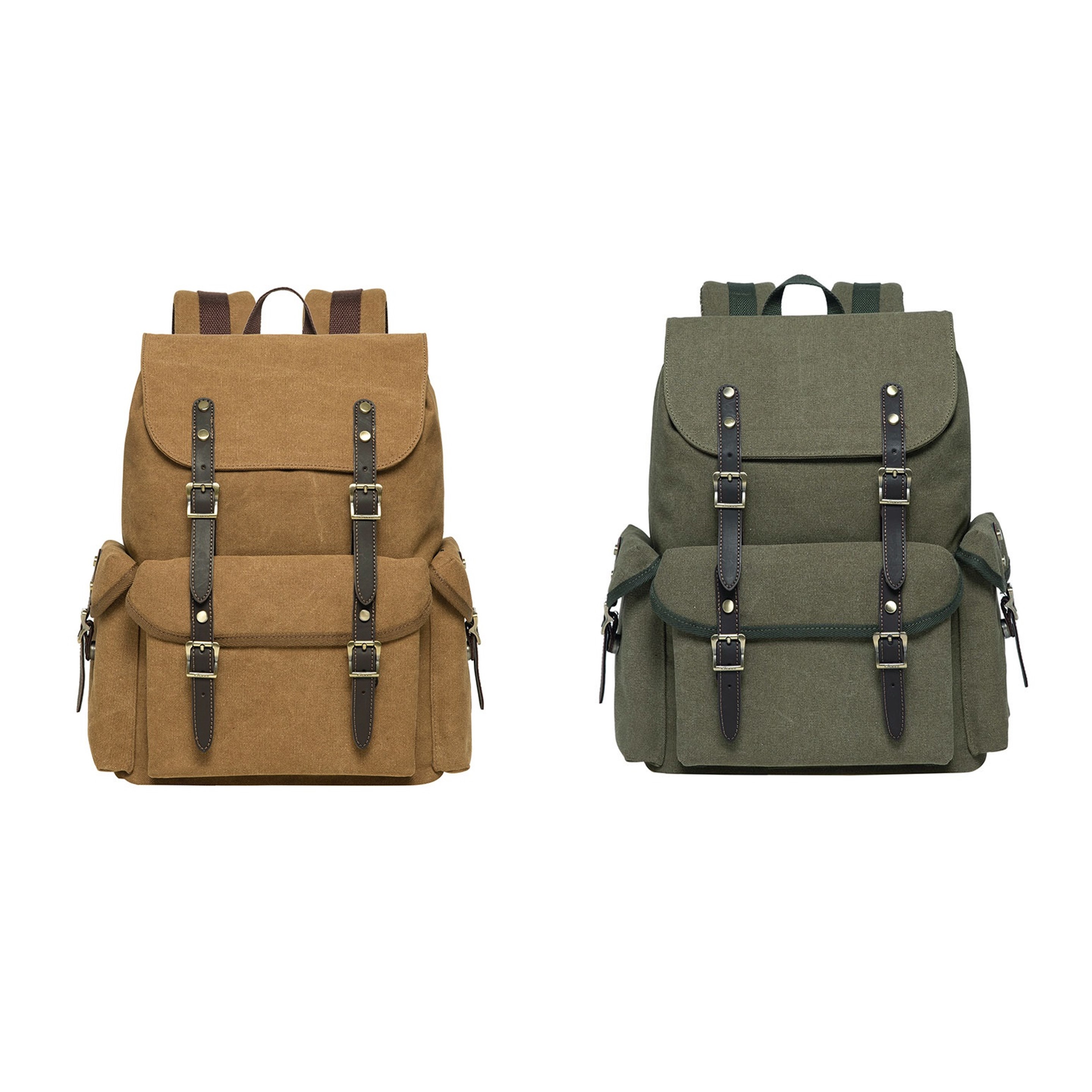Vintage Canvas Backpack (Direct Import) 4