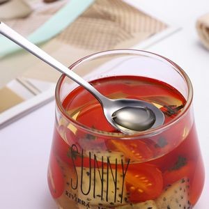 5.74 Inch Ceramic Handle Steel Spoon 26