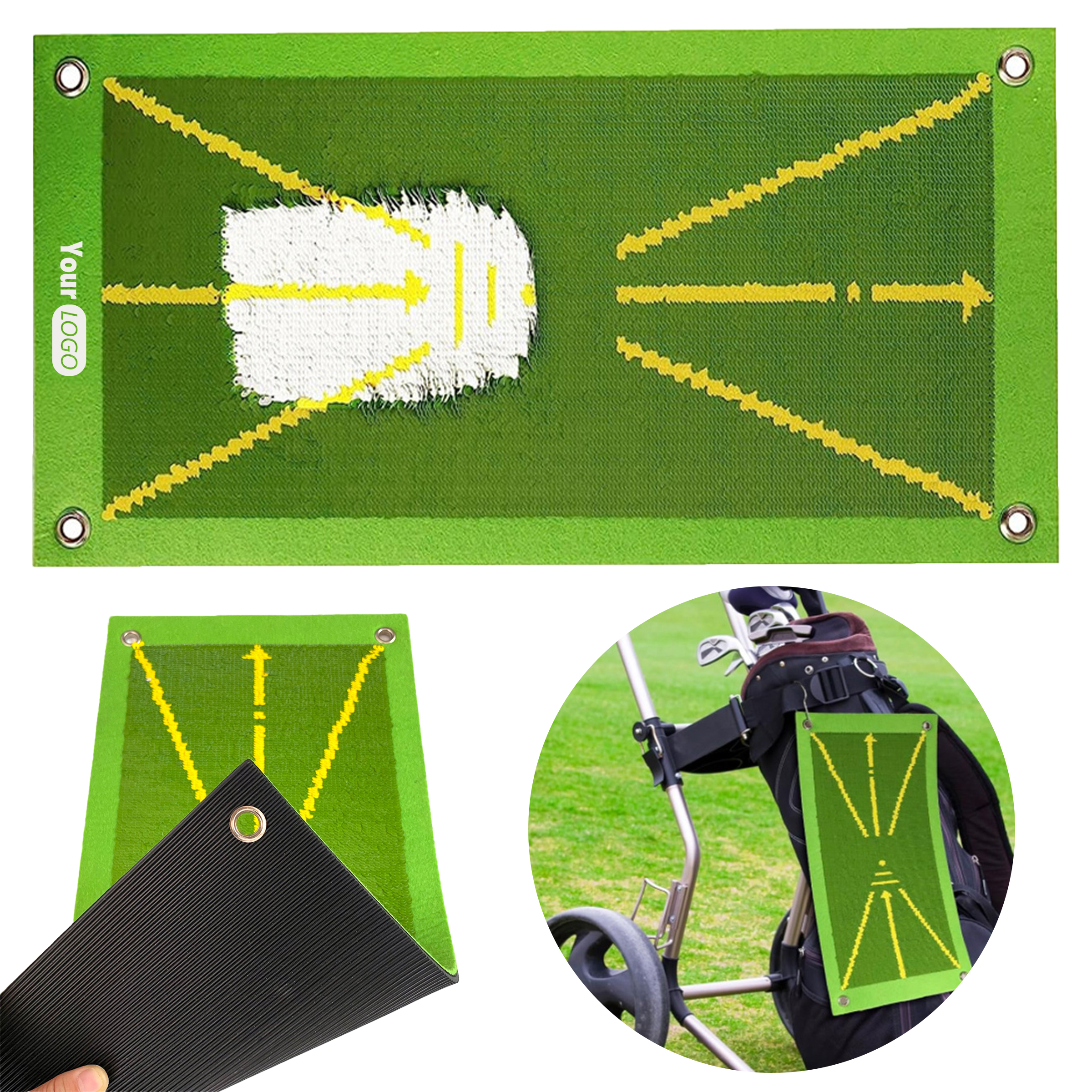 Rubber Golf Swing Trajectory Detection Pad 2