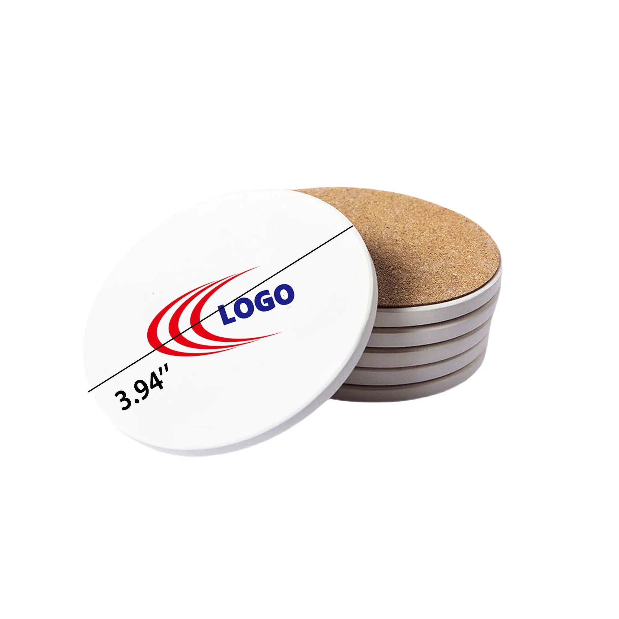 Round Stone Ceramic Coasters MOQ20 4