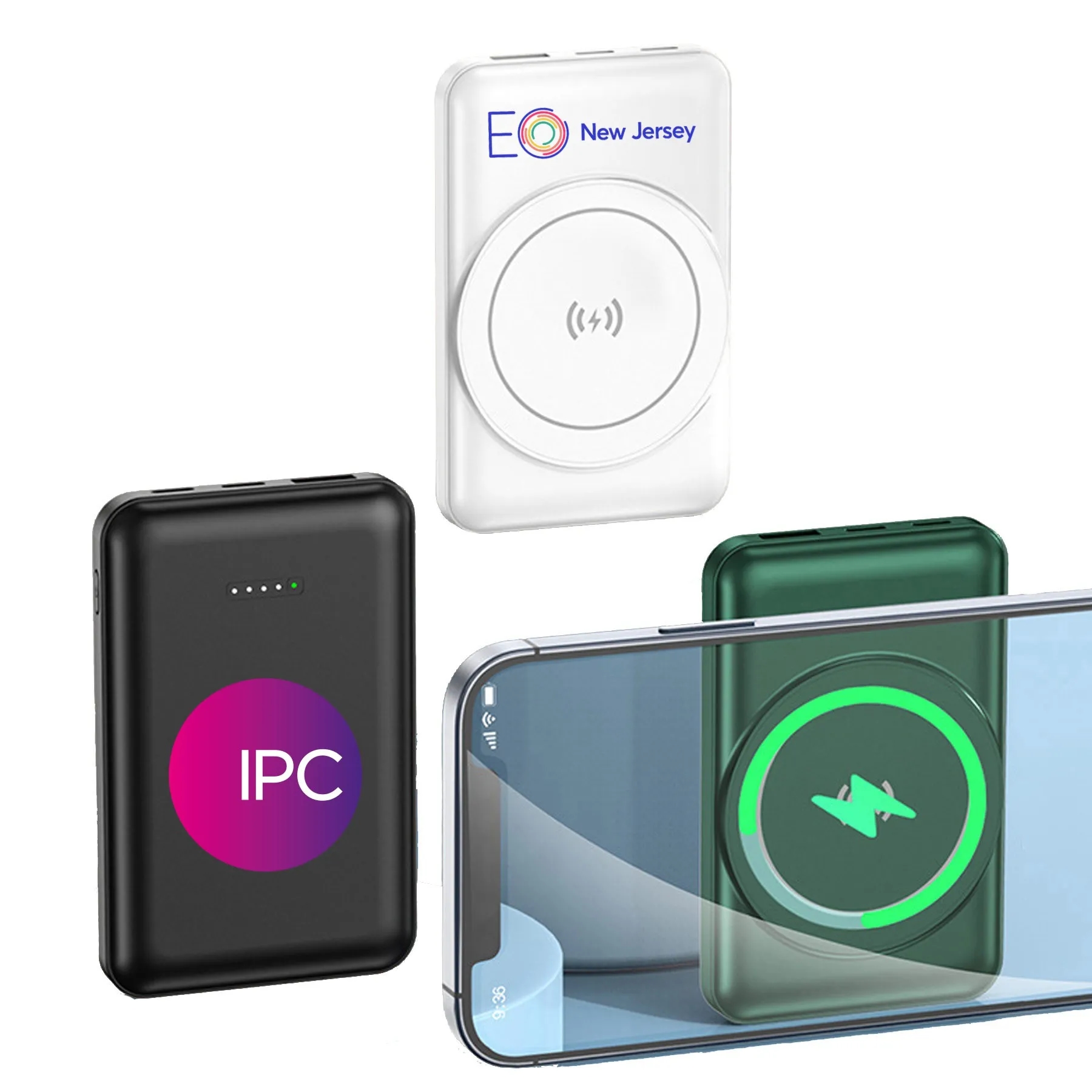 5000mAh Fast Magnetic Power Bank 15W Wireless Charger 5