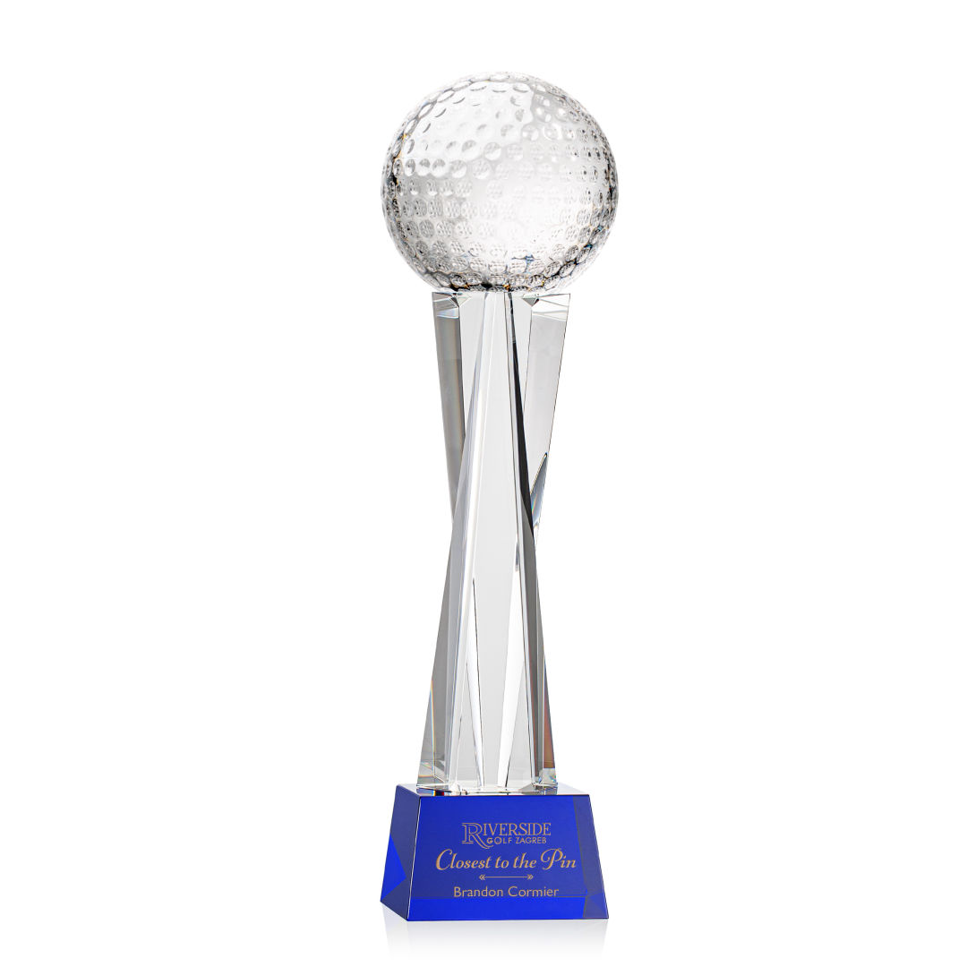 Golf Ball Award on Grafton Base - Blue 7