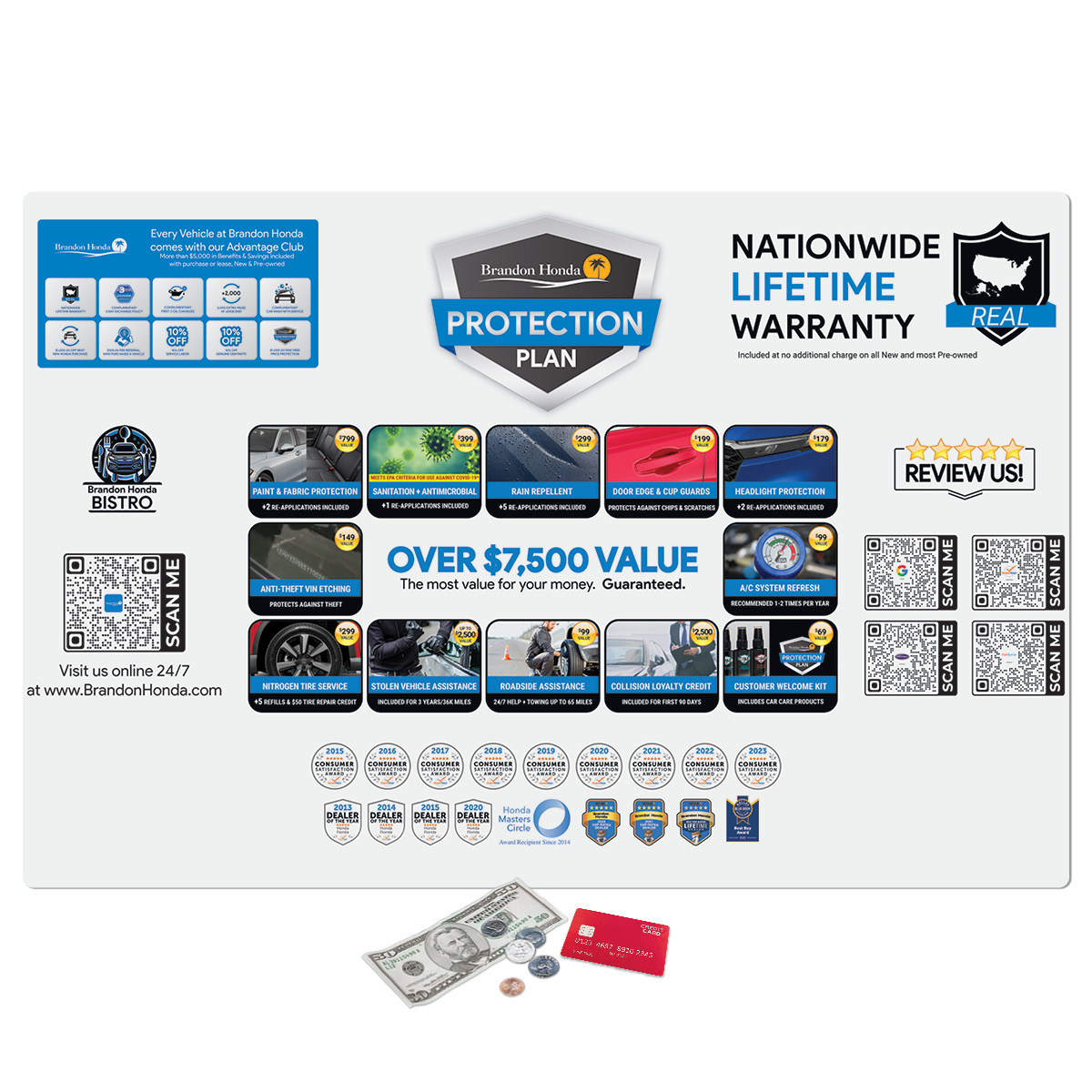 Vynex Barely There Ultra Thin Counter Mat-24"x36"x.020"