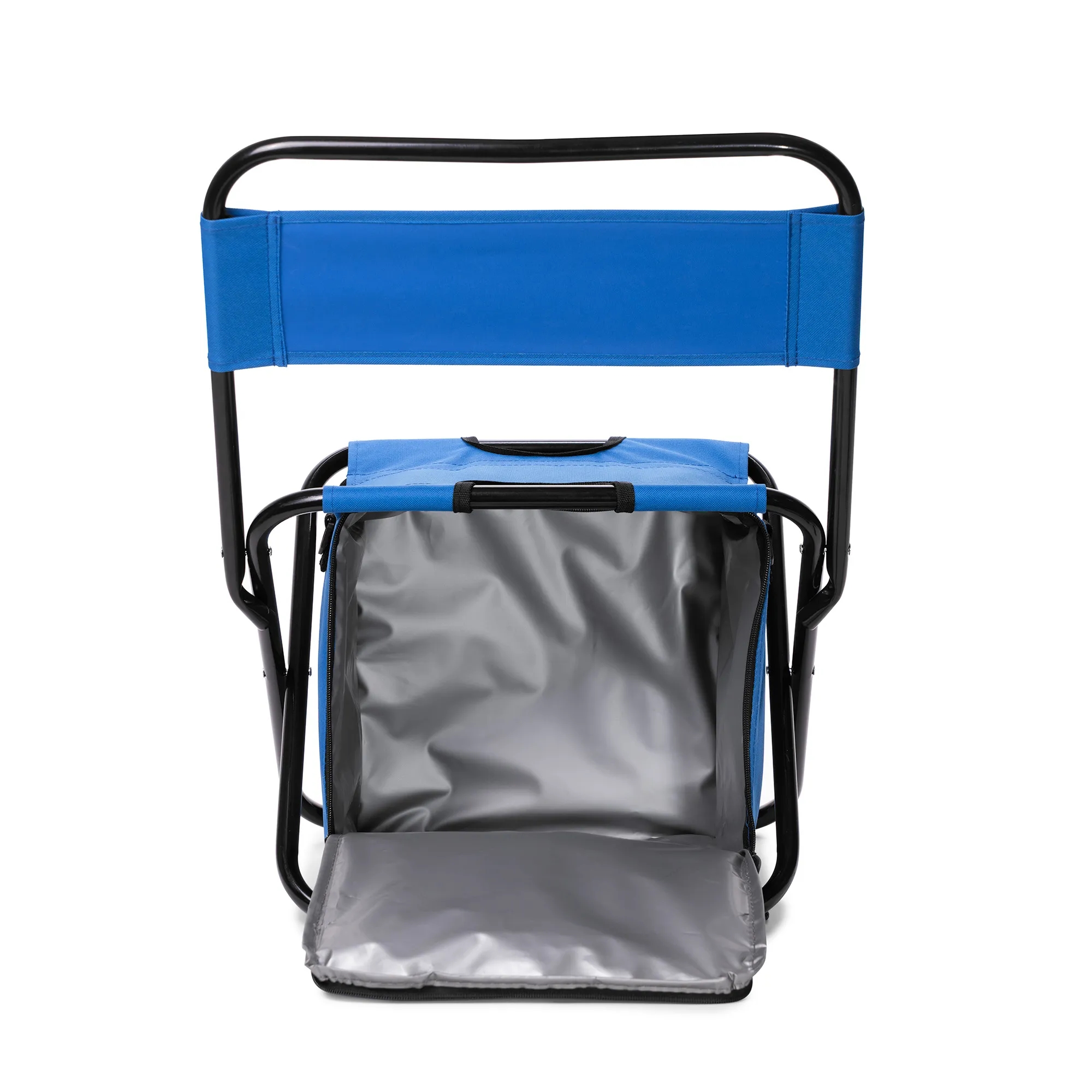 Folding Chair with 24 Can Cooler Bag & Pockets 12