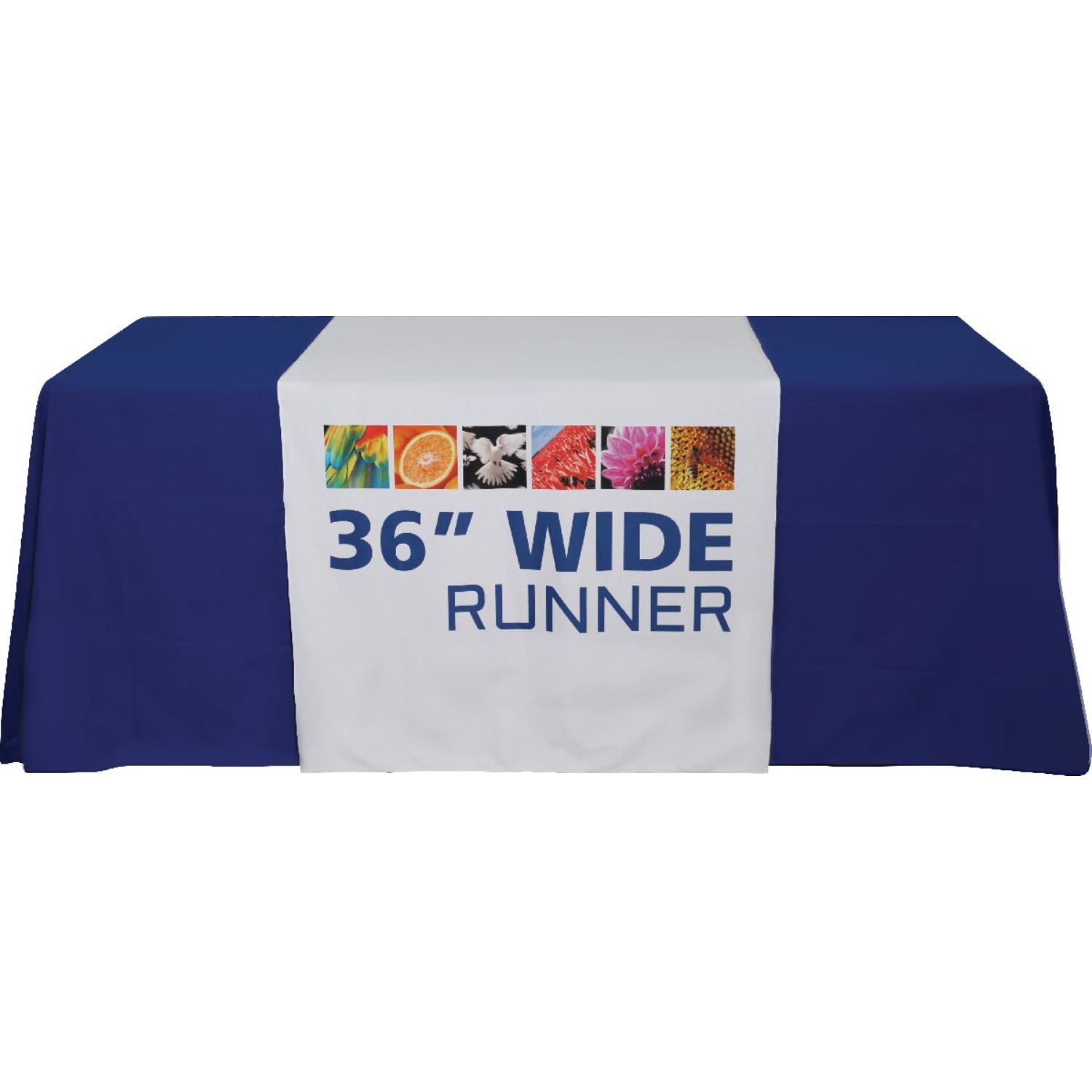 Custom 36"Wide Dye Sublimated Satin Table Runner