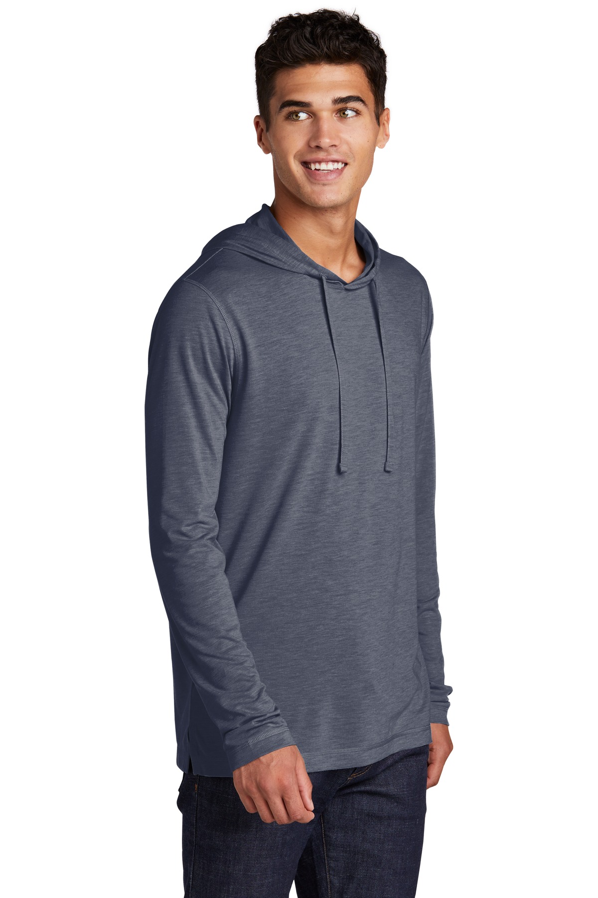 Sport-Tek PosiCharge Tri-Blend Wicking Long Sleeve Hoodie ST406, custom hoodie or sweatshirt with logo imprint 23
