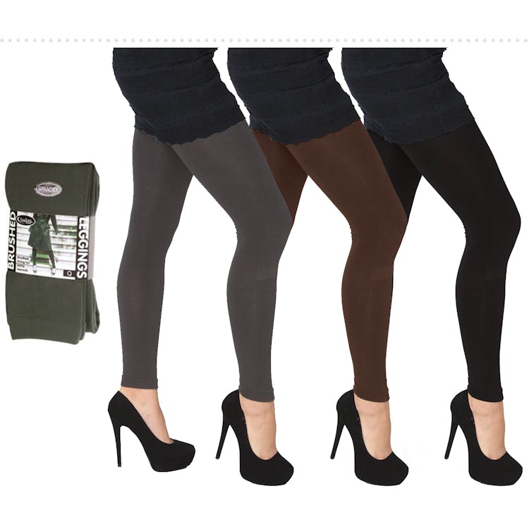 Women's Heavy Leggings - Assorted Brushed Lining Queen 1
