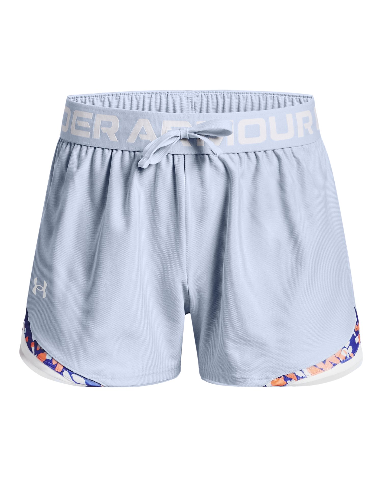 UA Play Up Tri-Color Girls' Shorts 6