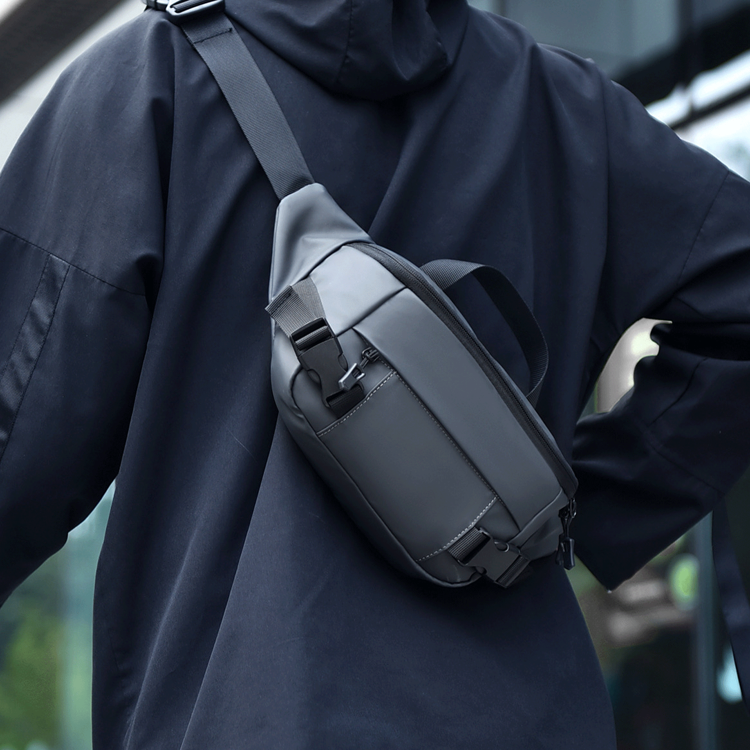 nylon Outdoor Waterproof shoulder chest bag Fanny Pack 3