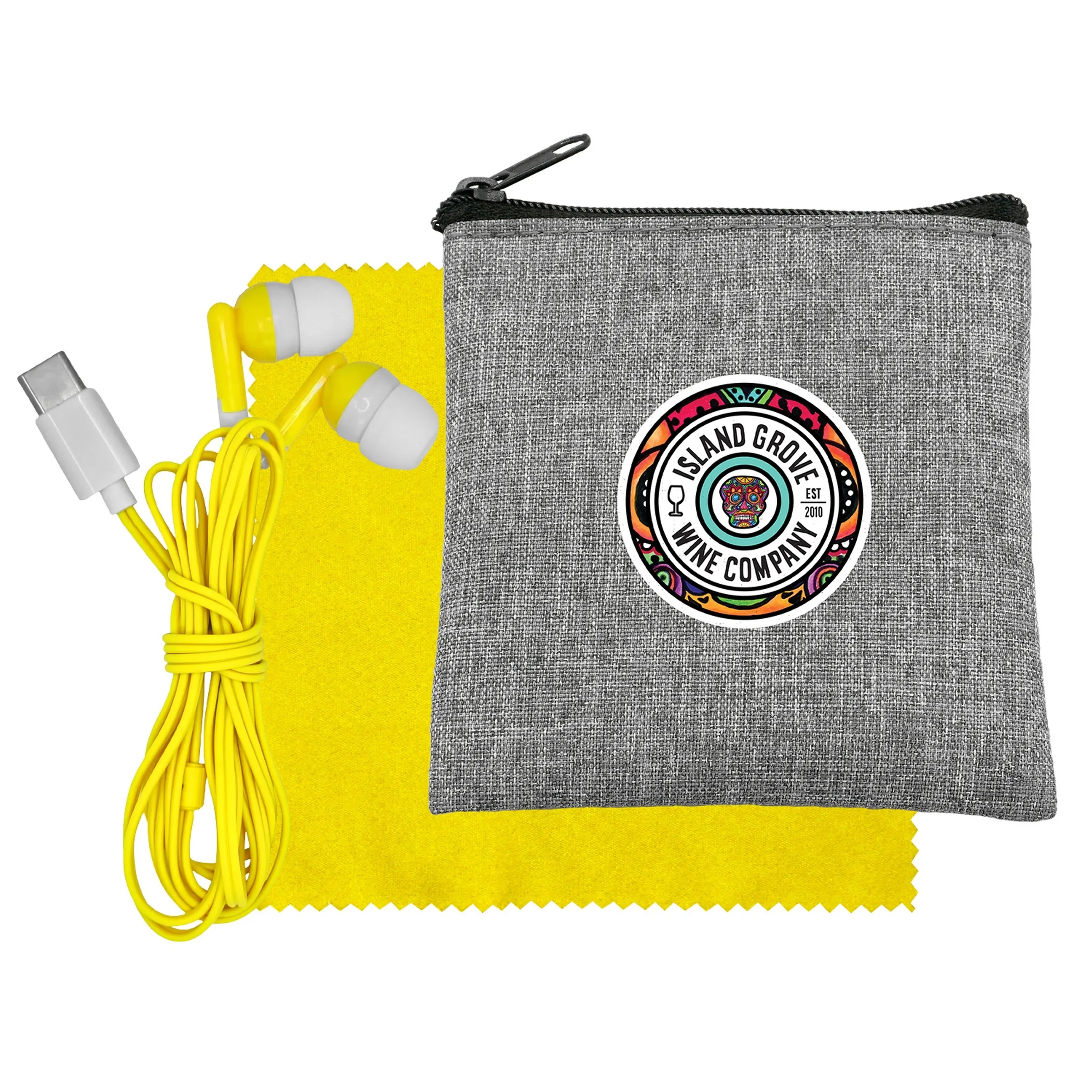 Recycled Cloth & Colorful Type C Ear Buds 1