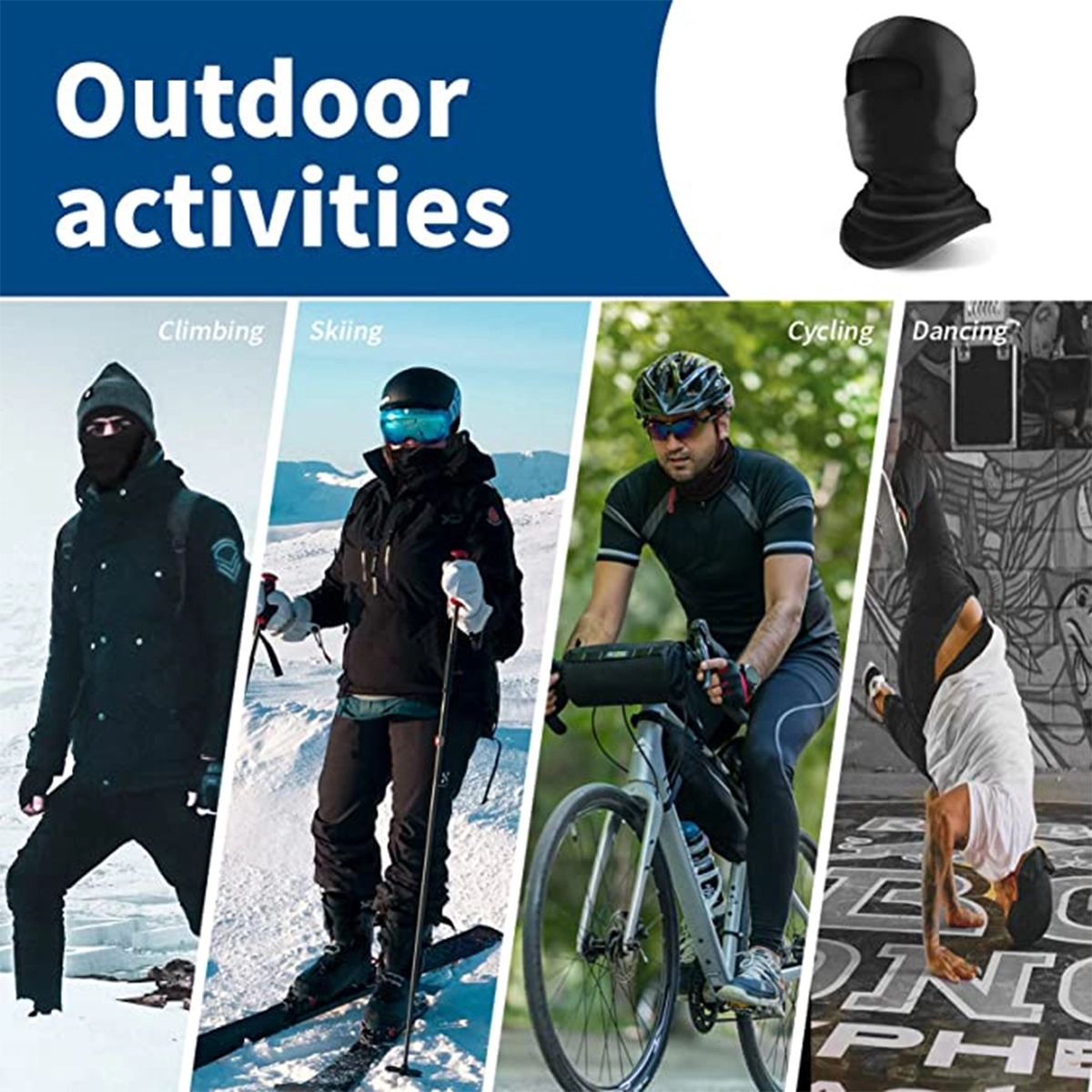 Skiing Motorcycle UV Wind Protection Mask 4