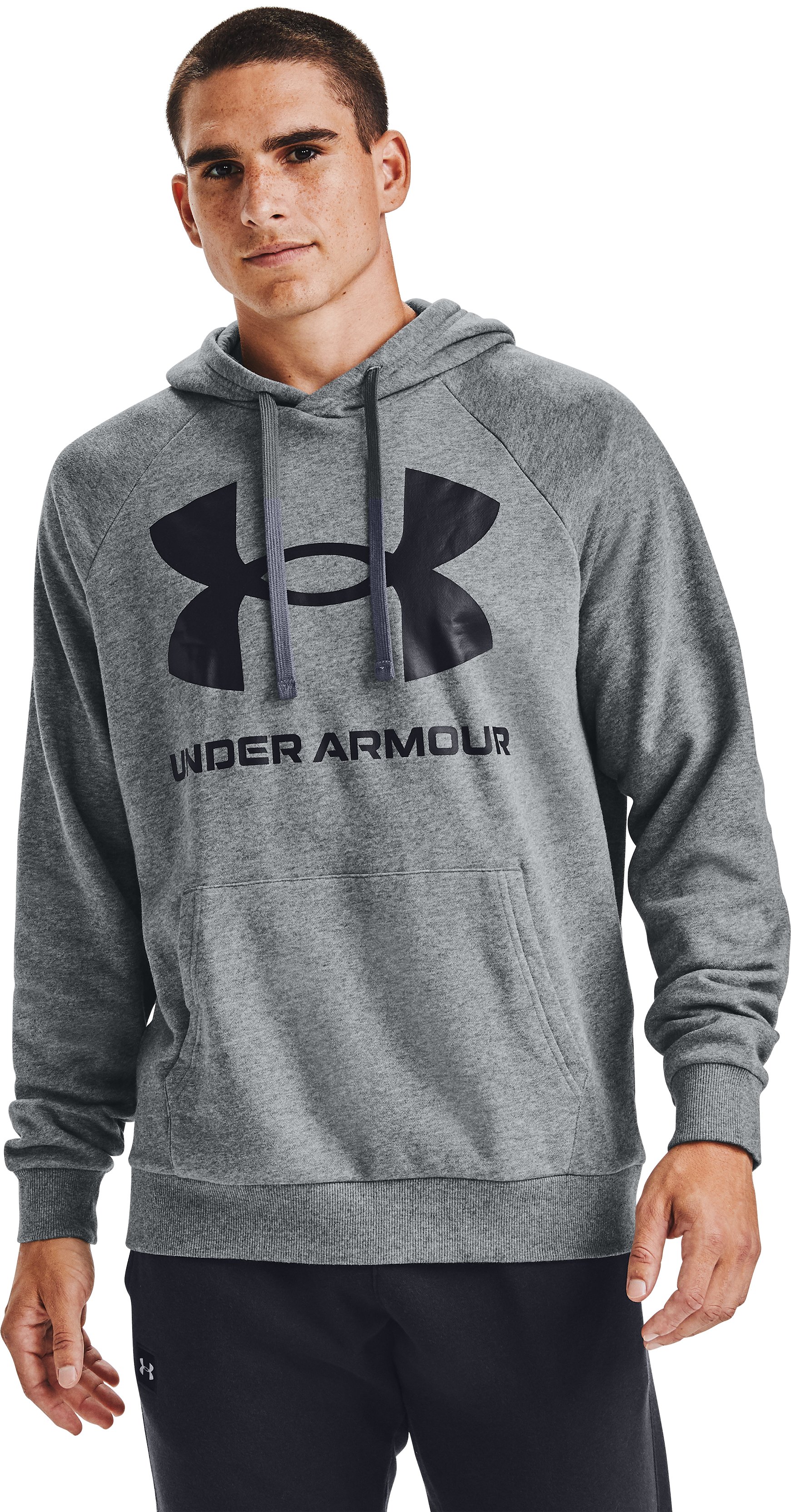 UA Rival Fleece Big Logo Men's Hoodie, custom hoodie or sweatshirt with logo imprint 3