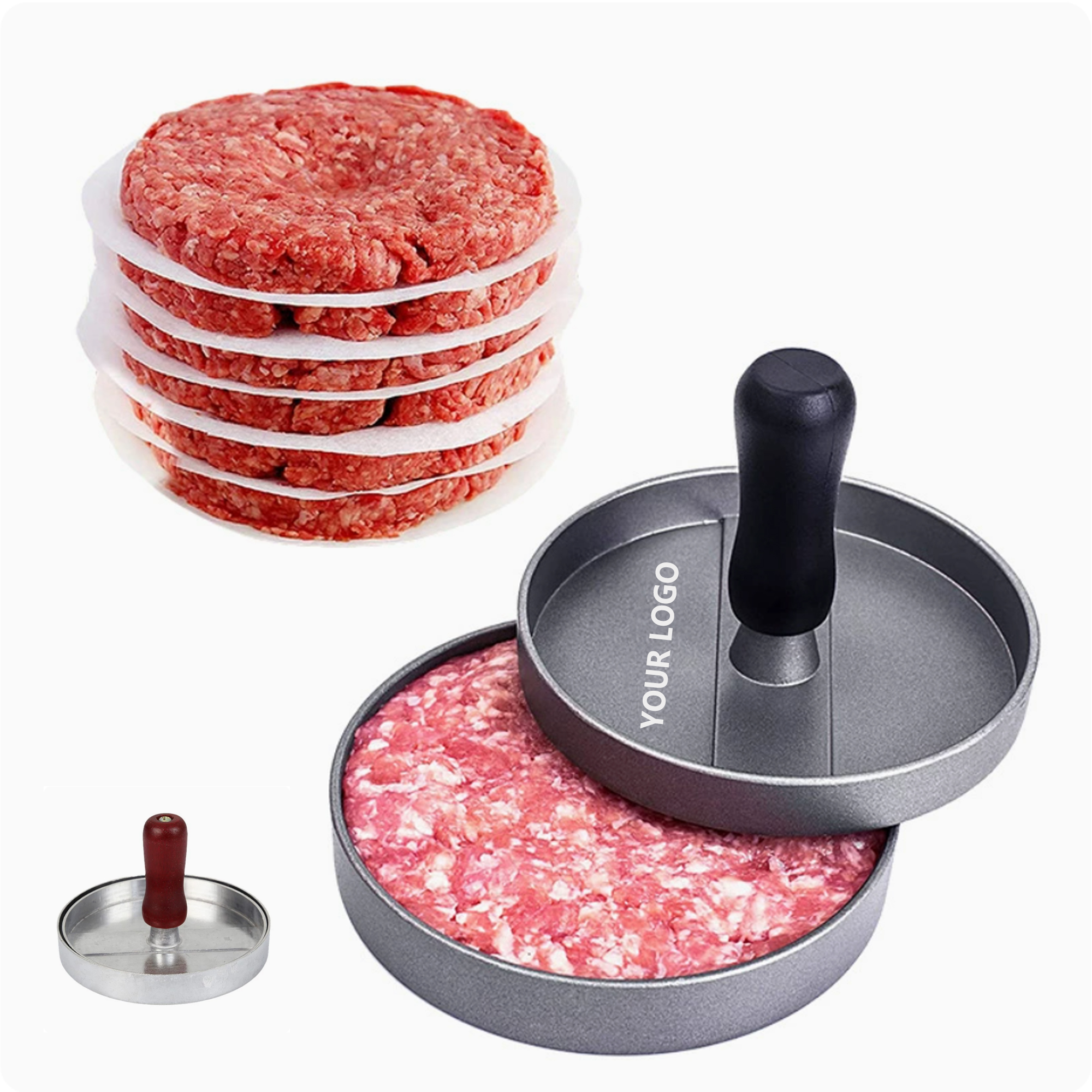 Aluminum Burger Patty Press 2