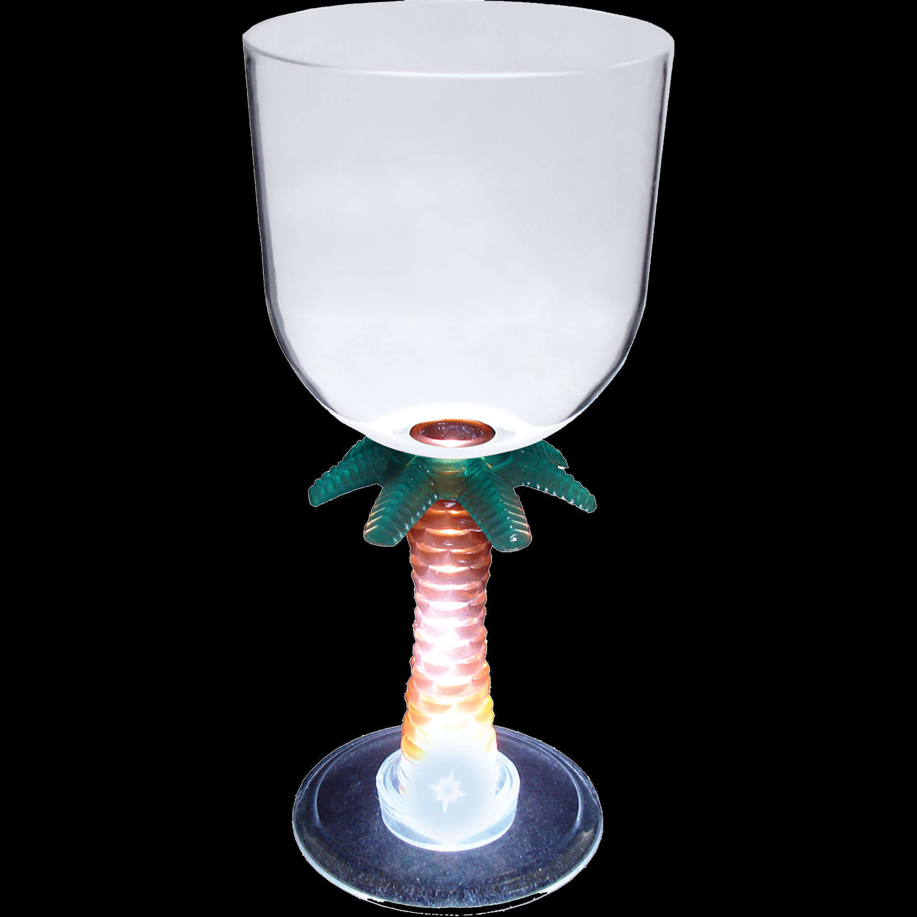 14oz Light Up Novelty Stem Plastic Wine Goblet 4