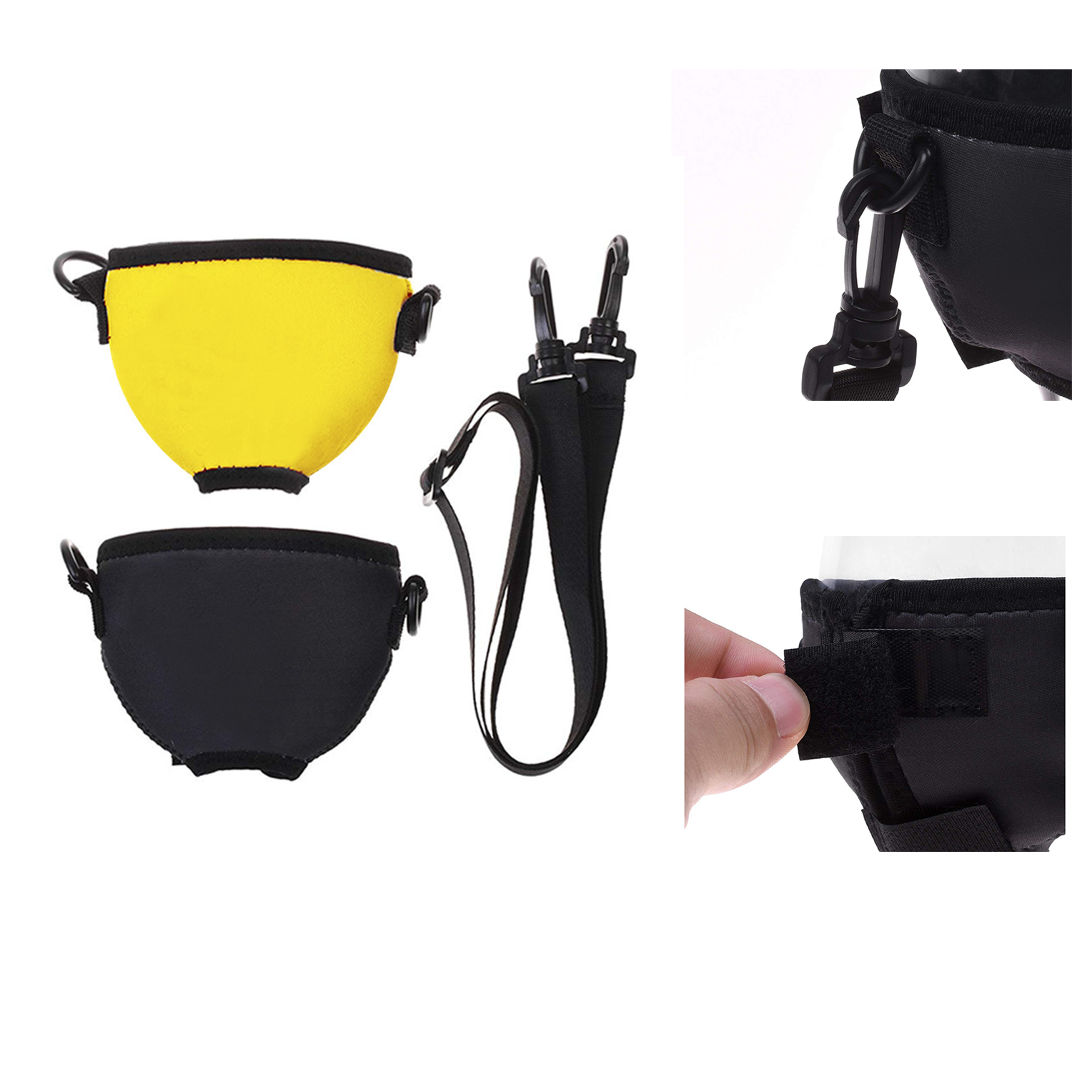 Wine Neoprene Sleeve with Adjustable Neck Strap 3