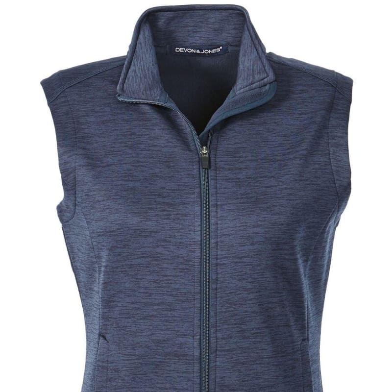 Devon & Jones Ladies' Newbury Mélange Fleece Vest 3
