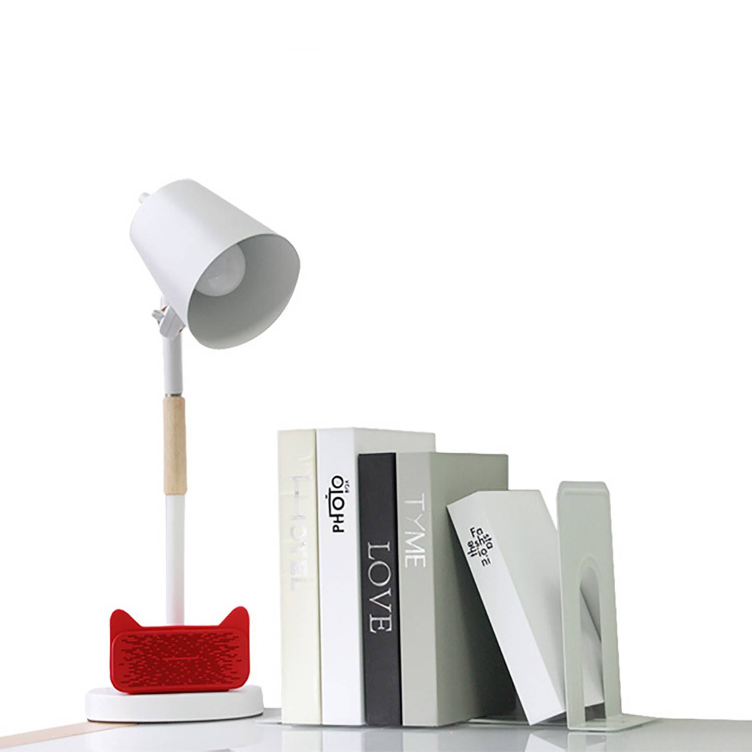 Thick Metal Desktop Bookend for Office School Use 5
