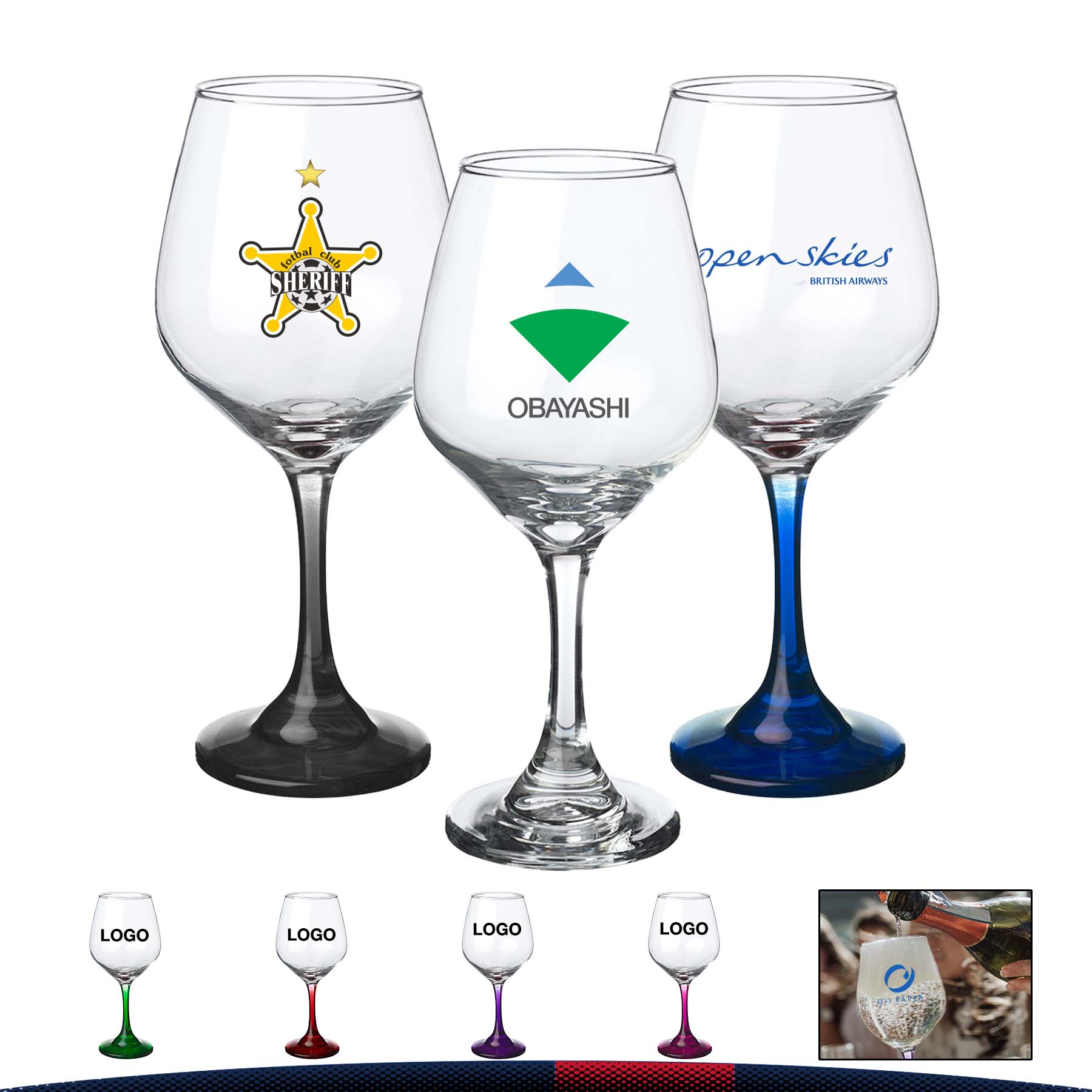 17 oz. Classical Red Wine Glasses 9