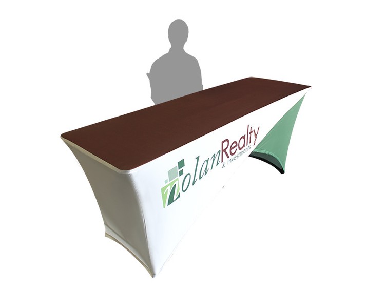 6' Printed Cross Stretch Tablecloth