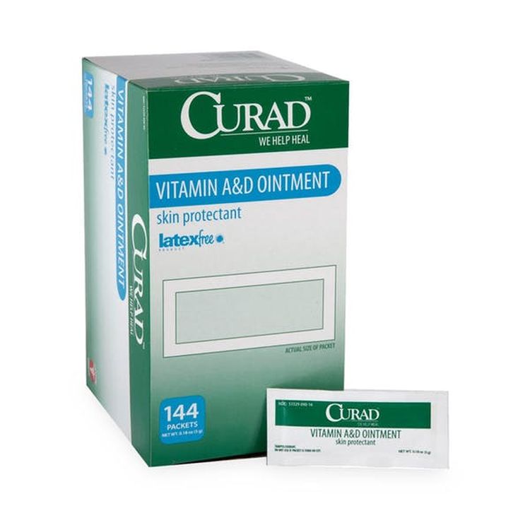 CURAD Skin Ointments - Vitamin A & D 144 Pack 2