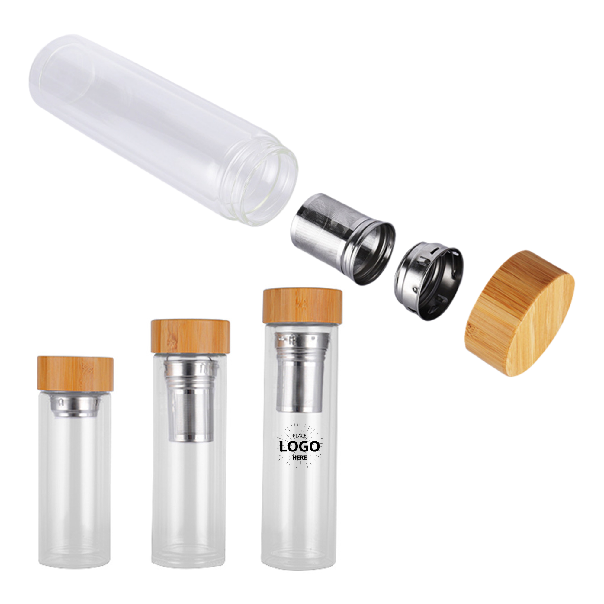 13.5 oz Glass Water Bottle 2