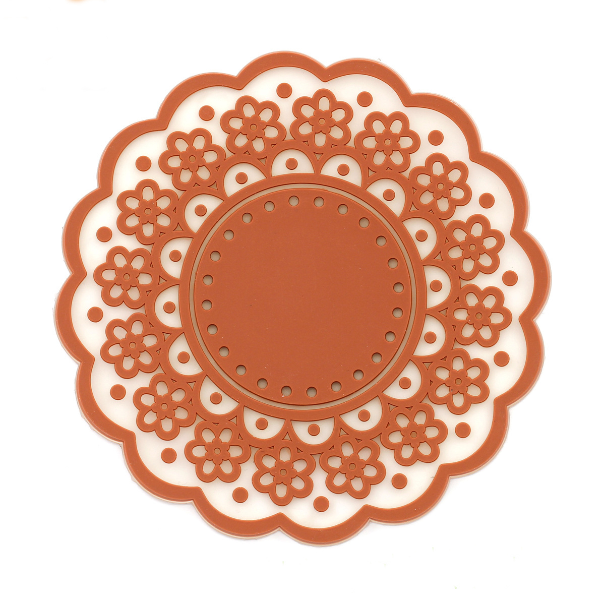 Round Flower Shape Cup Coaster 2