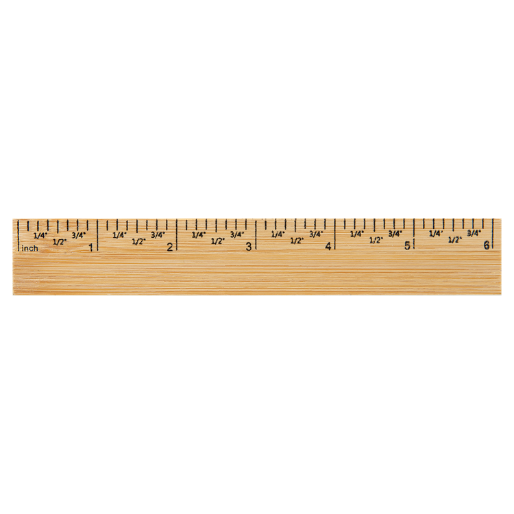 6" Bamboo Ruler 2