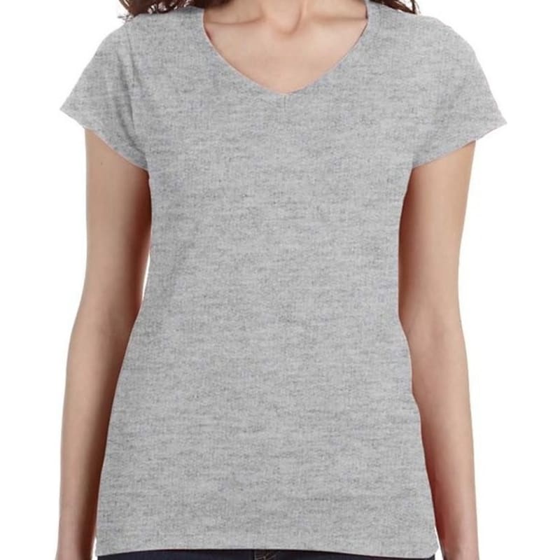 Gildan SoftStyle® Ladies 4.5 Oz. Junior Fit V-Neck T-Shirt 11