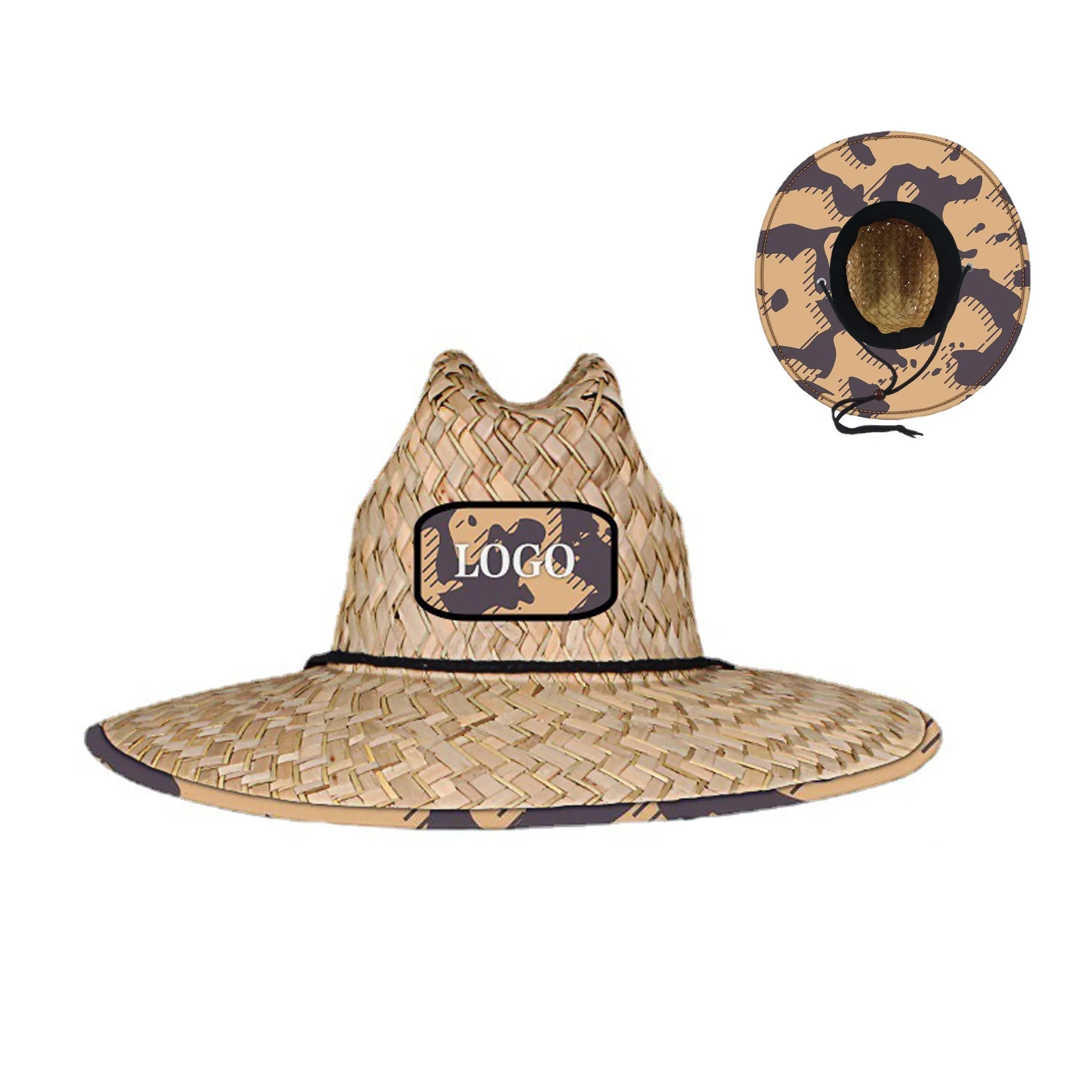Lifeguard Straw Hat w/ Large Birm MOQ 100 PCS 3