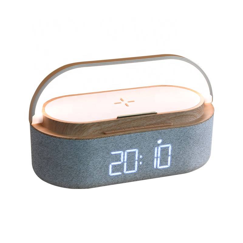 Wireless Charging Bluetooth Speaker w/ Alarm Clock 2