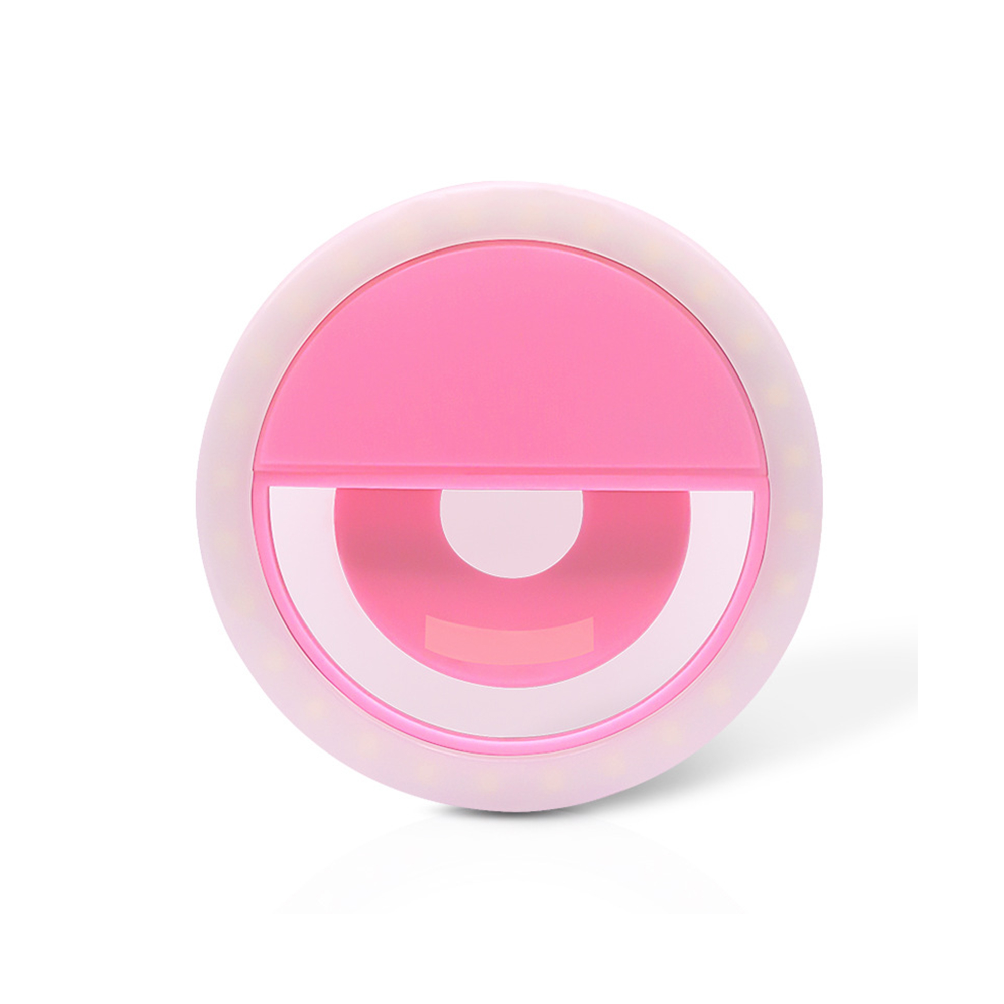USB Charging Round Selfie LED Light With Rotating Clip 2