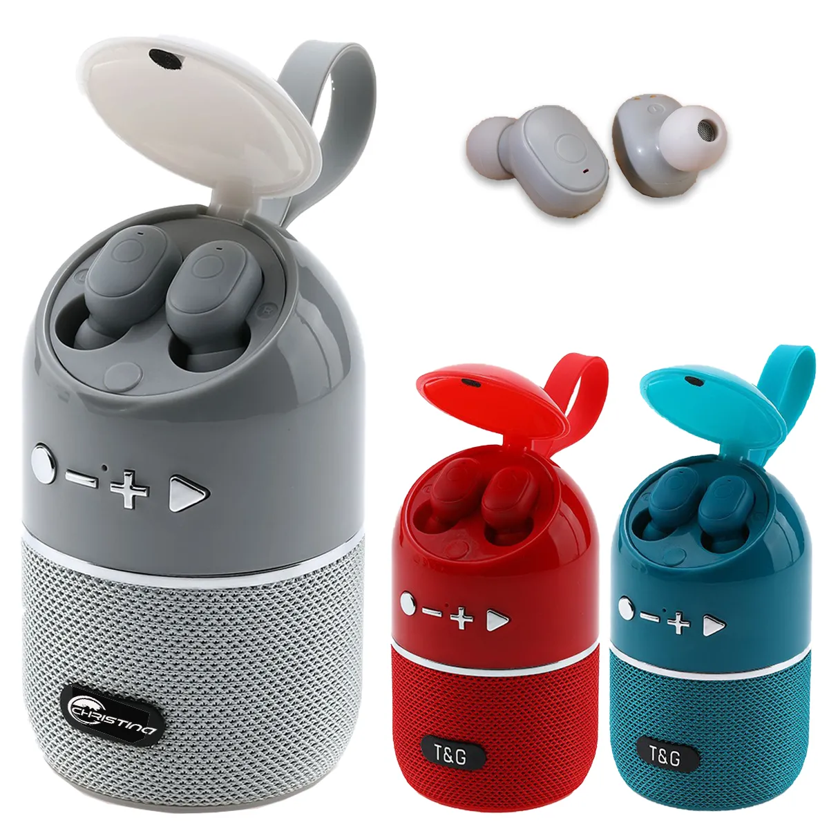 Portable Bluetooth Speaker With Wireless Sports Headphone 2