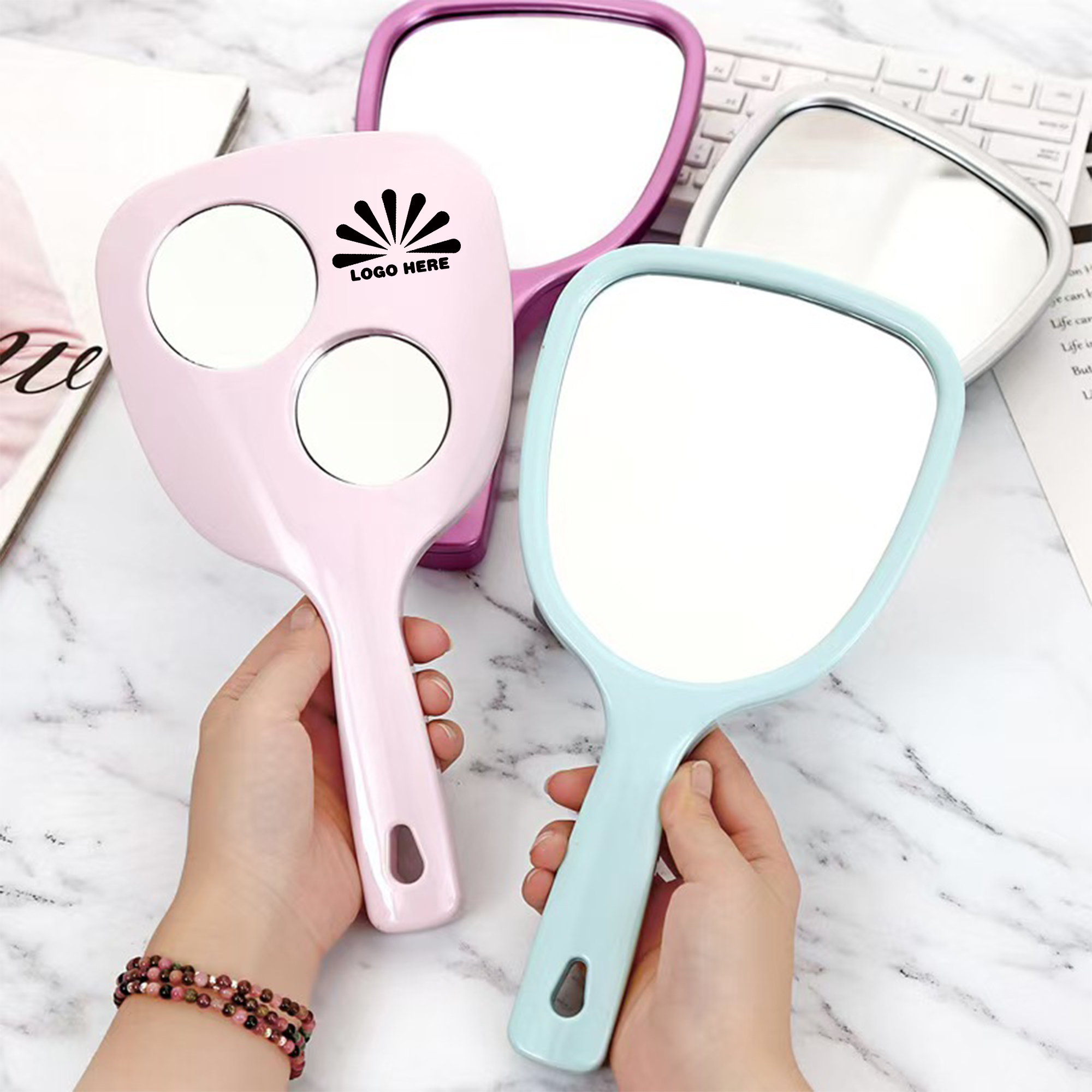 Portable Mini Mirror With Customizable Logo 1