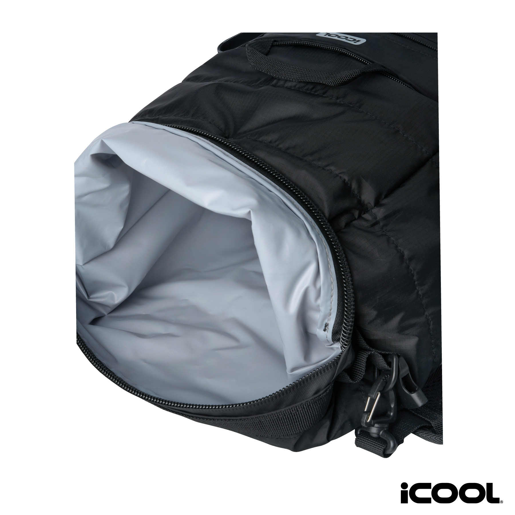 iCOOL® Rockvale Repreve® Packable Puffer 24-Can Backpack Cooler 24
