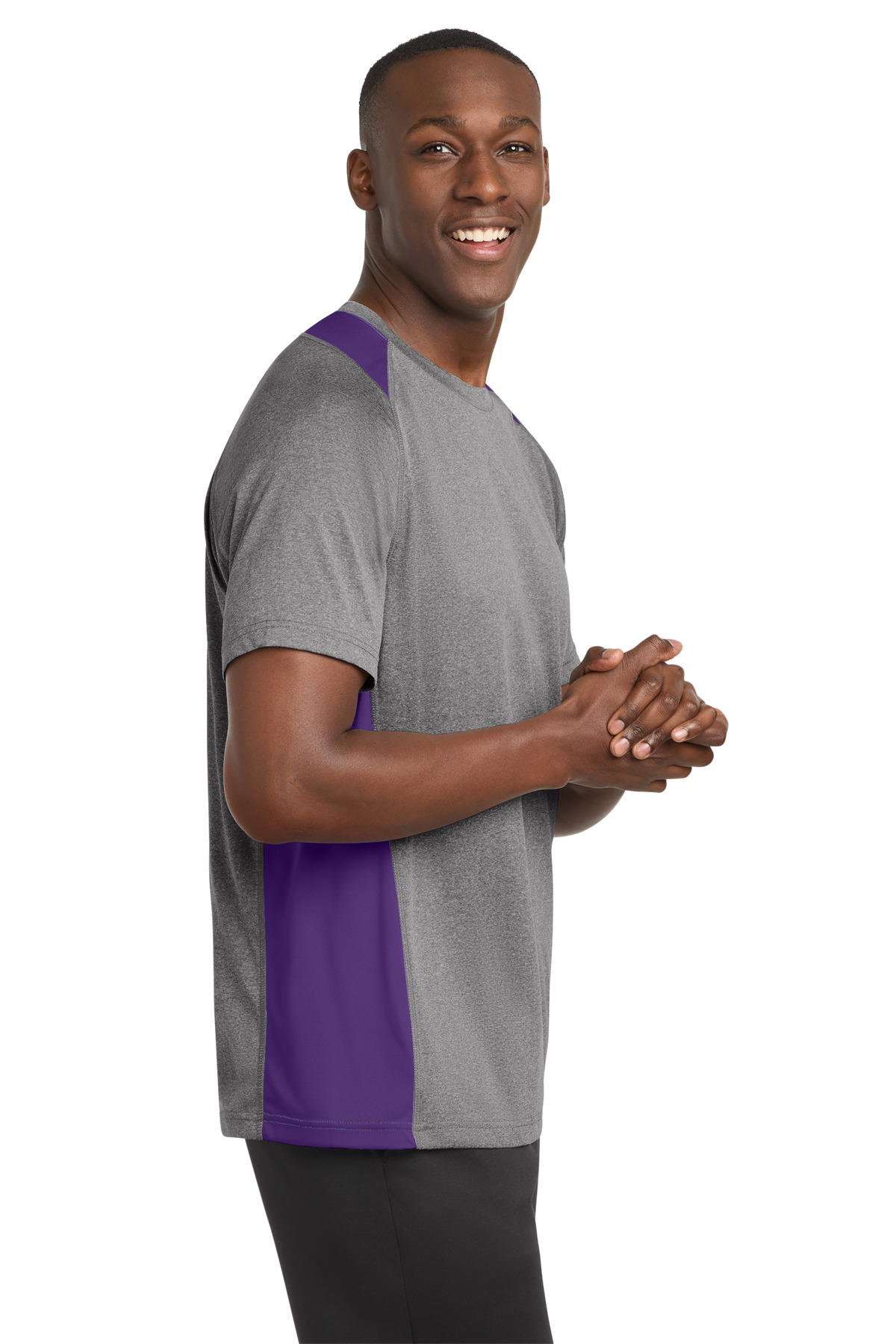 Sport-Tek Heather Colorblock Contender Tee. ST361 35