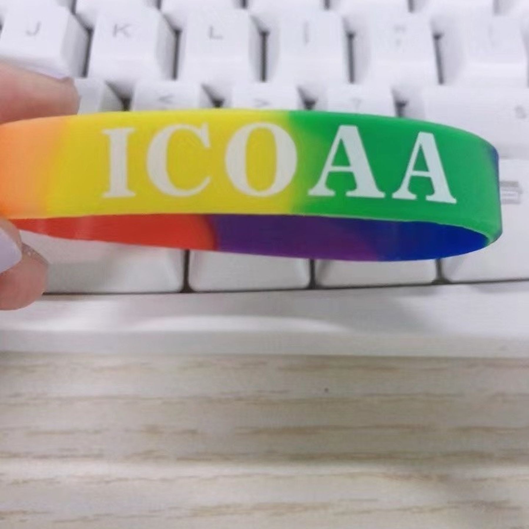 Gay Pride Wristbands Lesbian Rainbow Silicone Bracelets 15