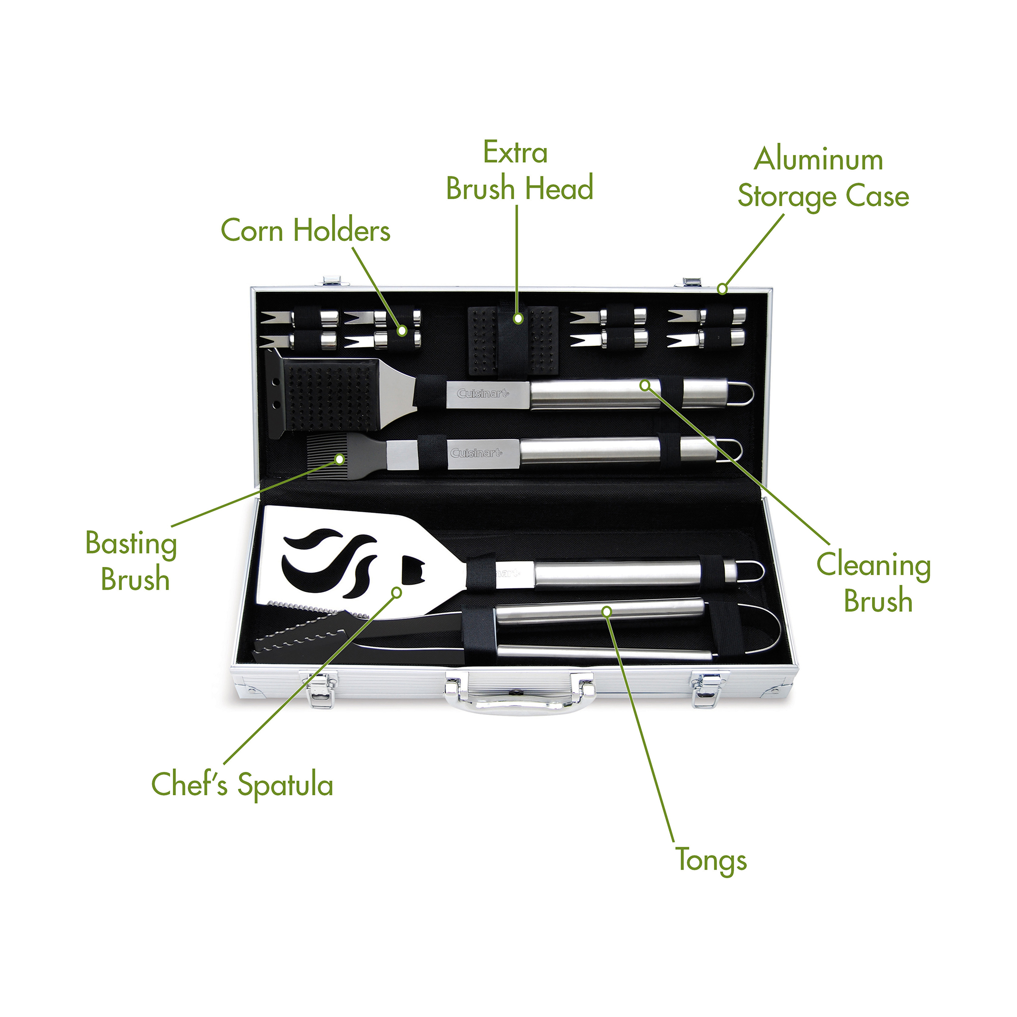 Cuisinart Outdoors® 14 Piece Deluxe Grill Tool Set 11