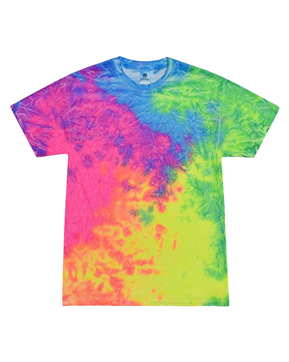 Unisex Multi-Color Tie-Dyed T-Shirt - 1000 2