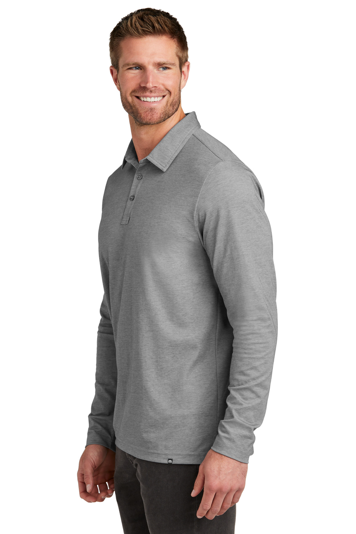 TravisMathew Oceanside Heather Long Sleeve Polo TM1MZ343 10