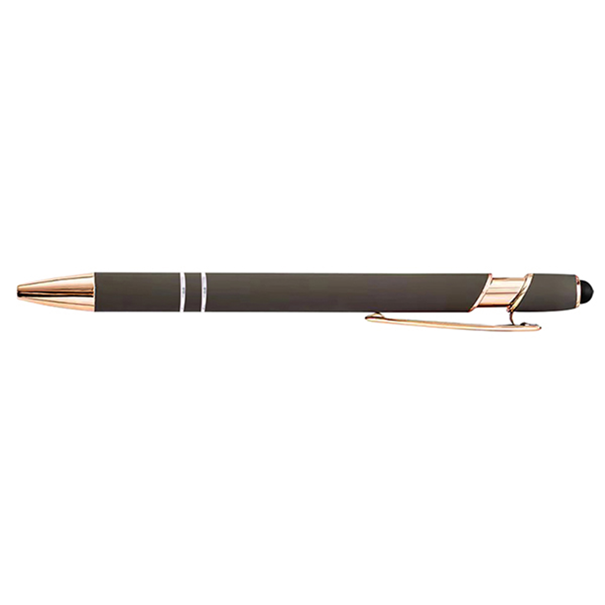 Rose Gold Soft-Touch Aluminum Pen w/ Stylus 5